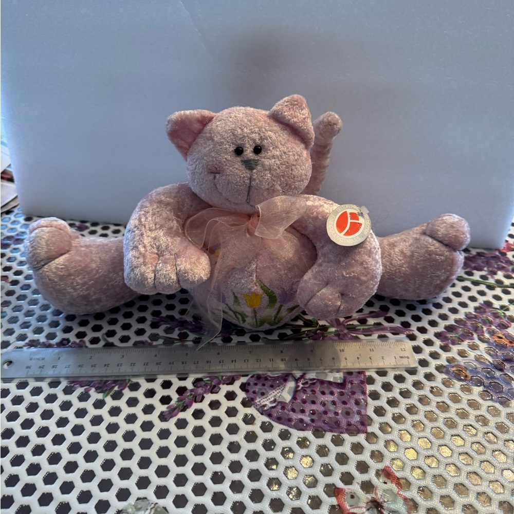 Delton Pink Kitty Doorstop